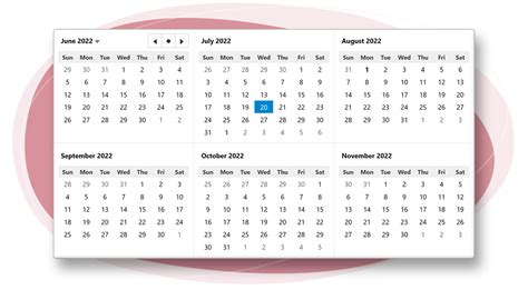 Custom Calendar Control MVC ComponentOne