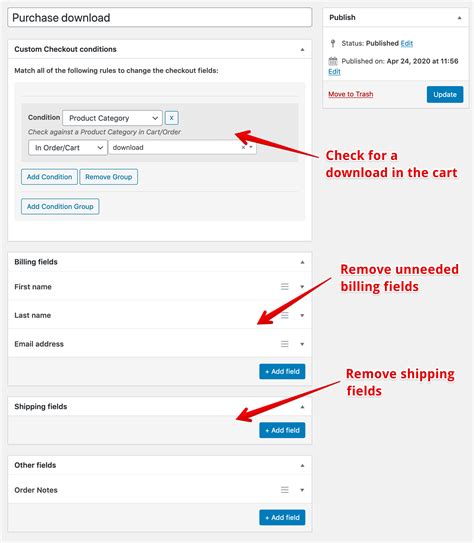 Custom Checkout Fields Shop Plugins