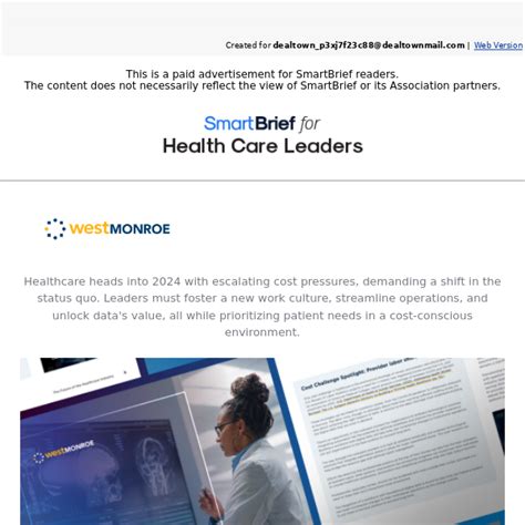 Custom Content Editor, Health Care - SmartBrief