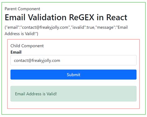 Custom Email Validation Regex Pattern in React Js LaptrinhX
