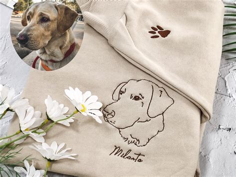 Custom Embroidered Sweatshirt Pet - Etsy