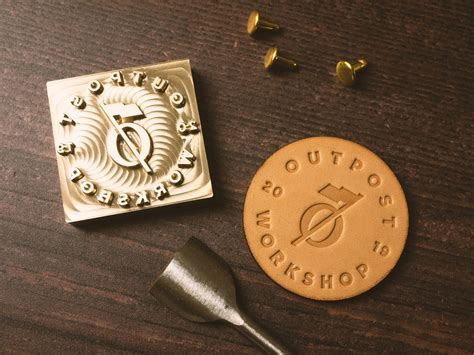 Custom Leather Embossing Stamp Outpost Workshop