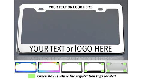 Custom License Plate Frames | Design & Preview Online (2025)