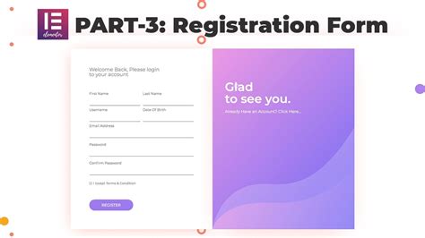 Custom Login/ Registration Form Using ELEMENTOR BUILDER PART3