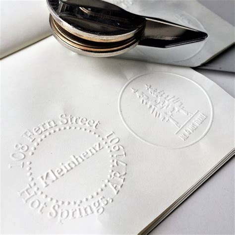 Custom Logo Embosser Stamp Custom Embossing Stamp Embossing