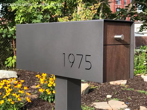 Custom Metal Mailbox post