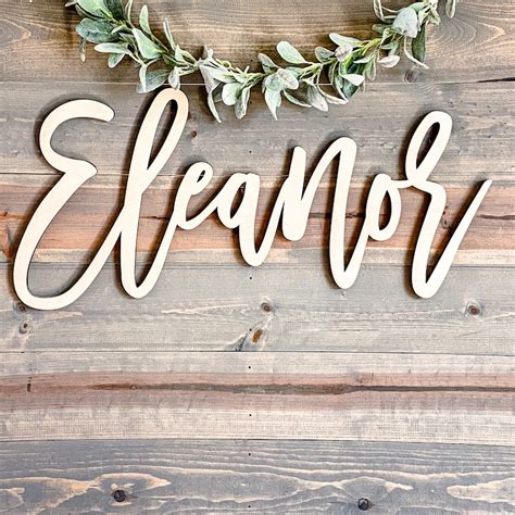 Custom Name Nursery Decor Wood Name Garland Newborn …