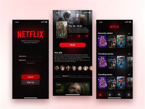 Custom Netflix Login UI by ErraticFox on DeviantArt