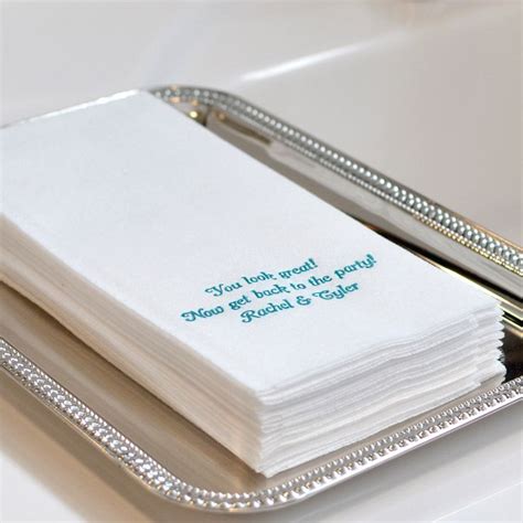 Custom Printed Premium Disposable Linen Like Guest …