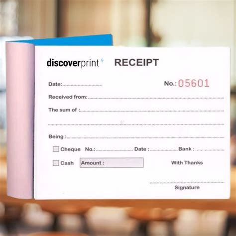 Custom Receipt Books Color Collection Free Shipping