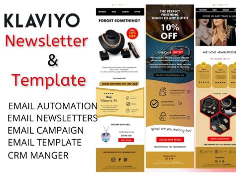 Custom Responsive HTML Email Design Templates Klaviyo Marketing