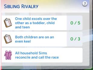 Custom Scenario Sibling Rivalry by DaleRune from Mod The Sims