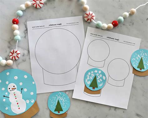 Custom Snow Globes Design Template Snow globe