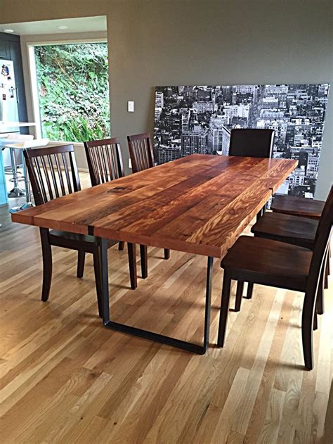 Custom Solid Walnut Wood Table Chair Set/ Kitchen and Dining