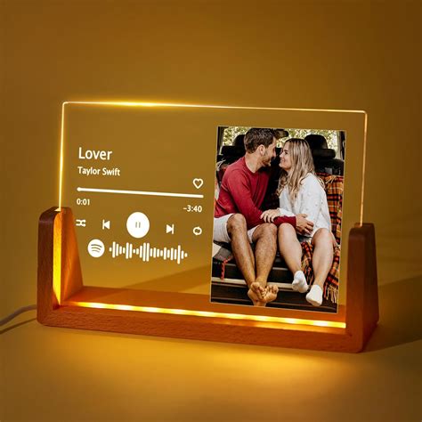 Custom Spotify Night Light with 7 Colors Personalized Night