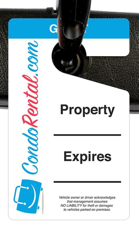 Custom Standard Parking Permit Upload Your Design For Free Sku Pp 3789 Standard