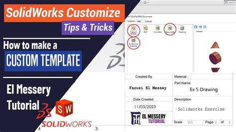 Custom Template in Solidworks YouTube
