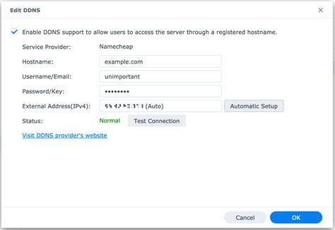 Custom URLs for your Synology with Namecheap