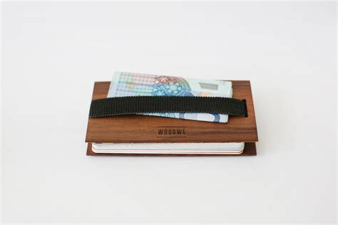 Custom Wooden Credit Card Holder Wallet Gift for Boyfriend