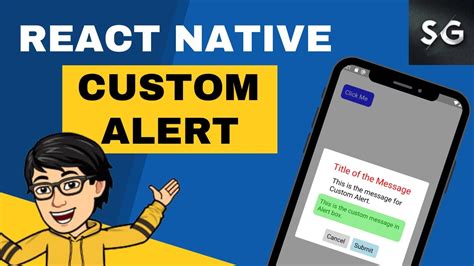 Custom alert react native. .