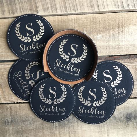 Custom bar coasters. Personalized Name Acrylic Coasters, Custom Handmade Gifts, Mother's Day Gift, Coasters for Coffee Lover, Bar Decor, Best Friends Keepsake (1.4k) Sale Price $4.82 $ 4.82 