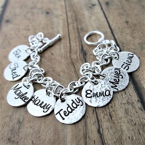 Custom charms for bracelets. 925 Sterling Silver Name Bar Bracelet, Custom Paperclip Bracelet, Friendship Bracelet, Name Bracelet, Engraved Charm Bracelet, Mothers Gift (21.9k) Sale Price £17.99 £ 17.99 