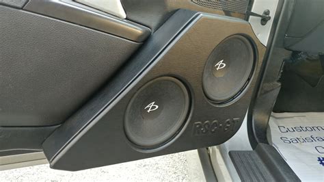 Upgrading the rear door speakers provide fullness 