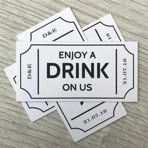Check out our drink tickets custom selection for the very best in unique or custom, handmade pieces from our templates shops.. 