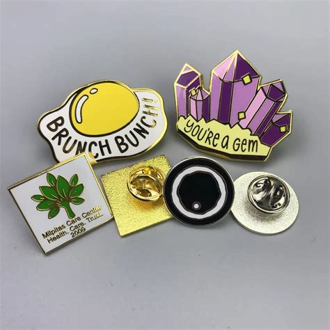 Custom enamel pin. In order to treat the clothes, find out if the enamel paint is water based or oil based. Enamel is normally an oil based paint, but water based paints also use the term. If the ena... 