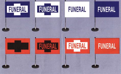 Custom funeral procession flags.  Wholesale prices and custom options available.  Ma...