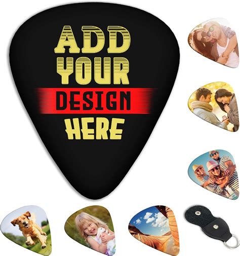 Custom guitar picks with logo.  Explore dozens of stylish personalized g...