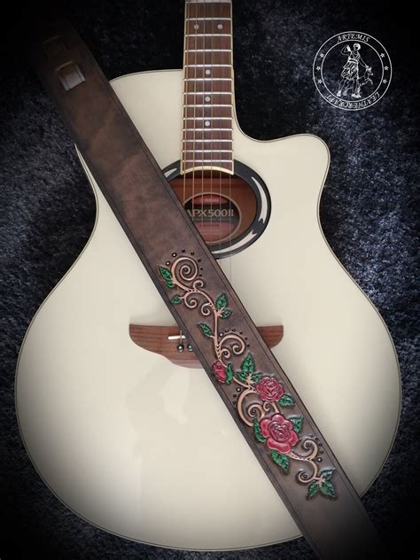 Custom guitar strap.  Options to add text & band logos! Custom guitar strap with your own image...