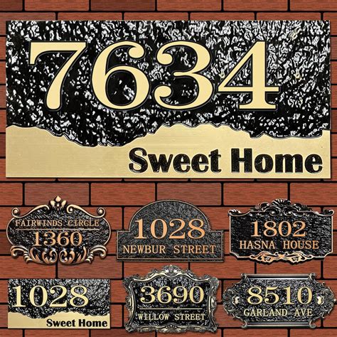Custom home address signs.  Large selection of beautiful, custom address pl...
