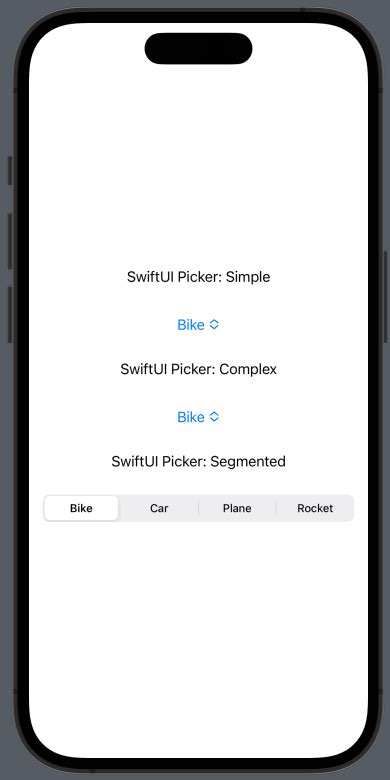 Custom picker swiftui.  The only difference is the appearance might not be the same sin...