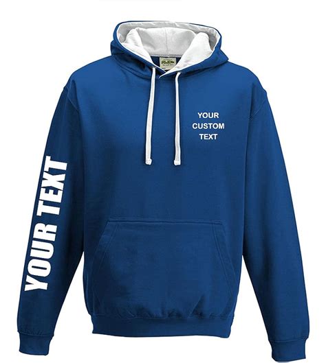 Custom print hoodies. Our all-over-print hoodies serve as an excellent canvas to showcase your logo. Our printing technique guarantees that your brand shines with vibrant color and crisp accuracy, whether it’s small and intricate or large and bold. If you’re considering various approaches to design your logo, feel free to reach out to our customer care. 