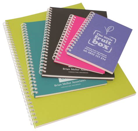 Custom printed notebooks. Our custom printed premium wire bound notebooks make an ideal gift to add to any online store portfolio. Perfect for scribbling and organising, notebooks are as popular as ever for customers to use as travel journals, event planning, and for work or school notes. 