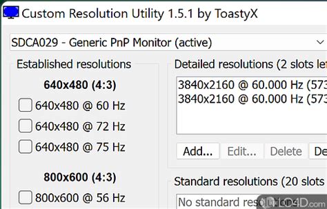 Custom resolution utility amd. 3 - Define custom resolution configurations for your NVI...