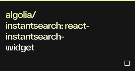 CustomMarker React InstantSearch Algolia