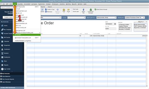 Customer column on Purchase Order QuickBooks Community