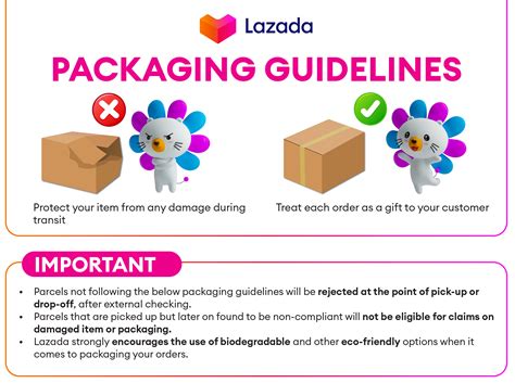 Customer packaging guidelines