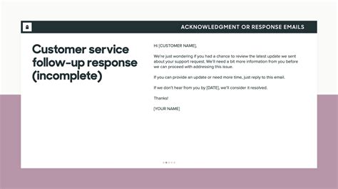 Customer service email writing examples