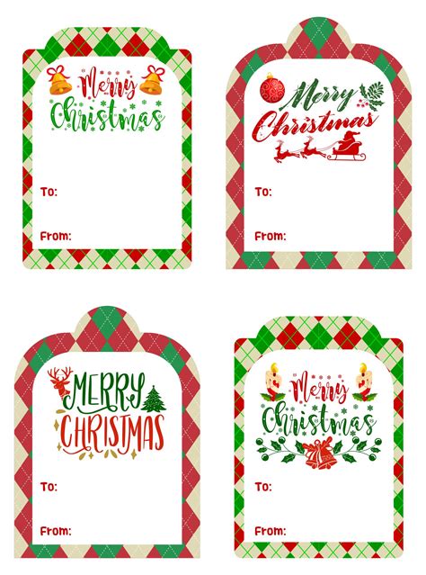 Customizable Gift Tags Printable