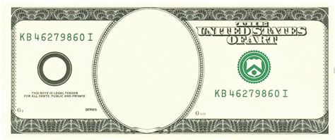 Customizable blank dollar bill template. A standard 1953 U.S. five dollar bill was worth anywhere from $6 to $80 in 2014, according to CoinSite. Five dollar bills in 1953 were printed with either blue or red seals, with each one having its own value criteria. 