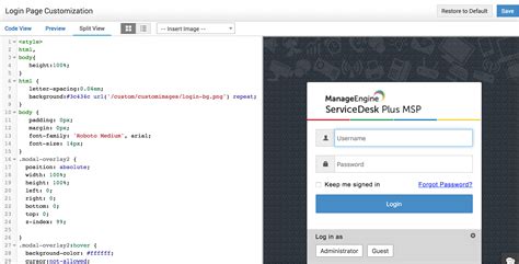 Customize Background Image on Your Login Page Help Desk