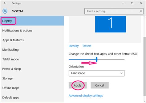 Customize Display Settings