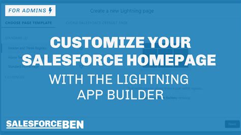 Customize Your Salesforce Homepage with the Lightning App Builder
