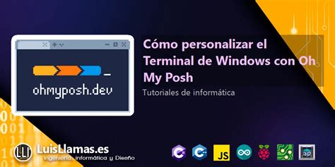 Customize windows terminal oh my posh.  Now that Oh My Posh is installed...