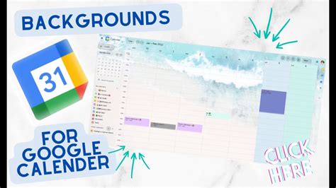 Customize your GOOGLE CALENDAR Background Google Tips and Tricks