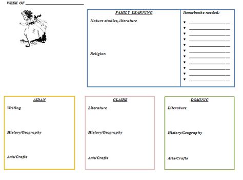 Customized Weekly Planner FIRST HERALDS