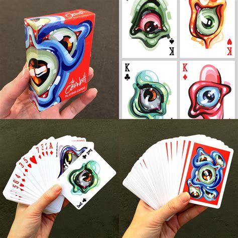 Customized deck of playing cards. 